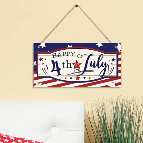 custom wood signs with American flag design. Eco-friendly wooden wall decor perfect for distribution.